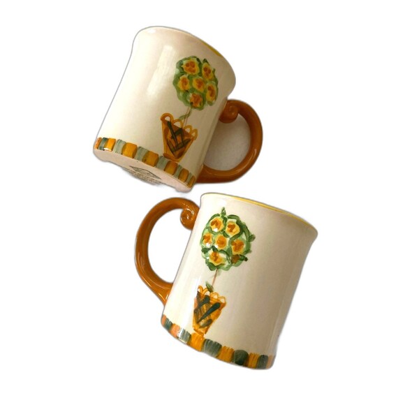 Vintage 90s Waterfield Studio Teapot Mug Set Tea Coffee Handmade Pottery Cottage - Picture 7 of 9